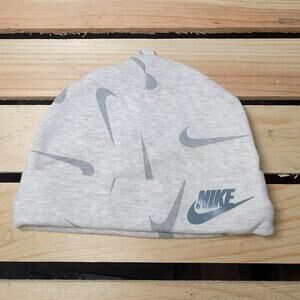 Nike Grey Infant Hat w/ Swooshes - 3m